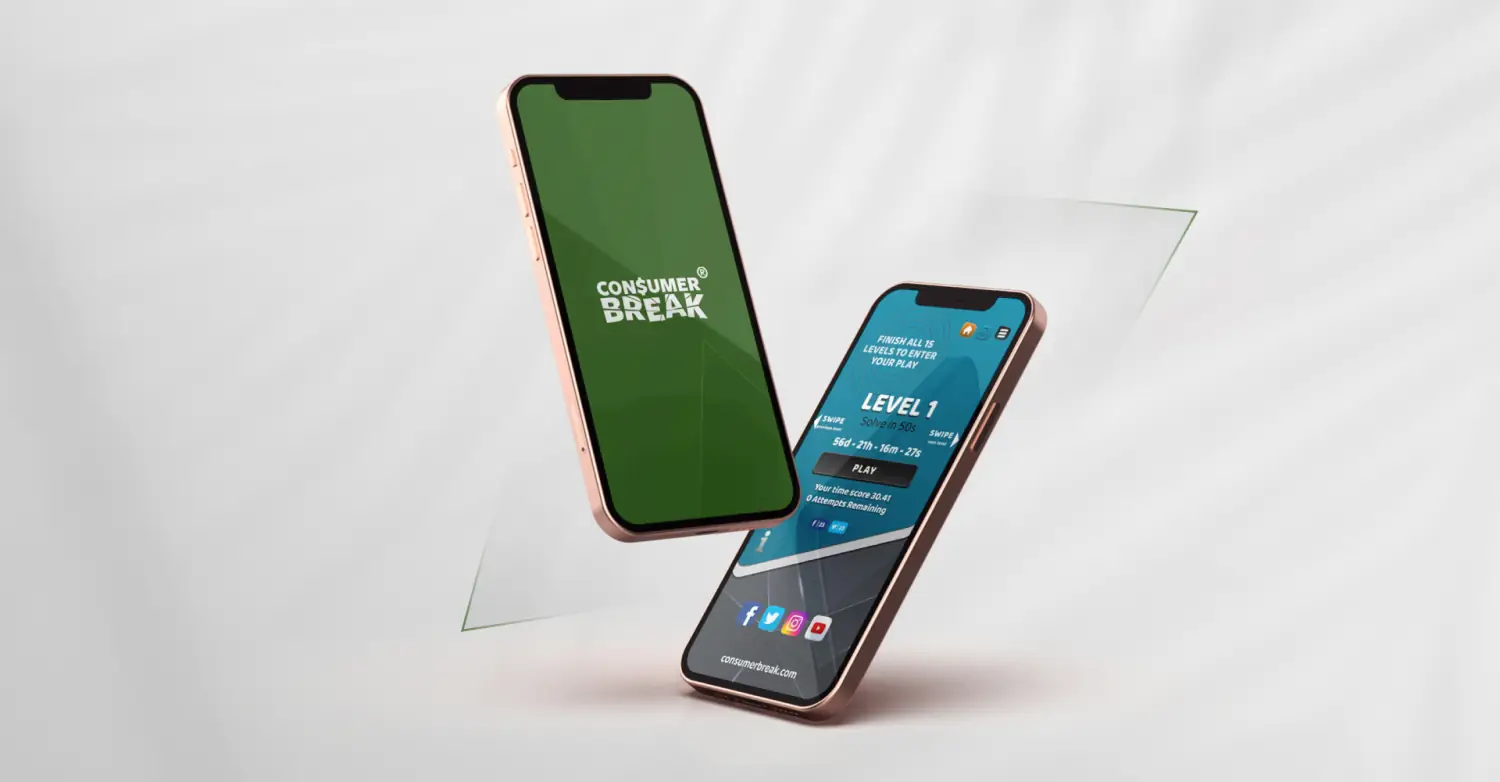 ConsumerBreak puzzle gameplay on mobile